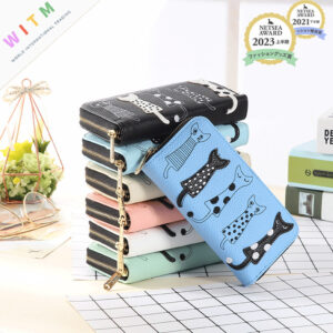 全7色 財布 pu 猫柄